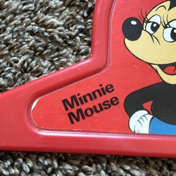 Vintage Set of Walt Disney Kids Plastic Hangers Mickey, Minnie, Donald - Picture 9 of 12
